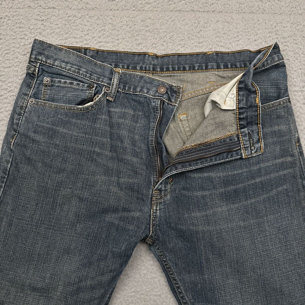 Levi's 505 Jeans Men's 38x31 Straight Stone Wash Denim Workwear‎ 100% Cotton - Picture 5 of 9